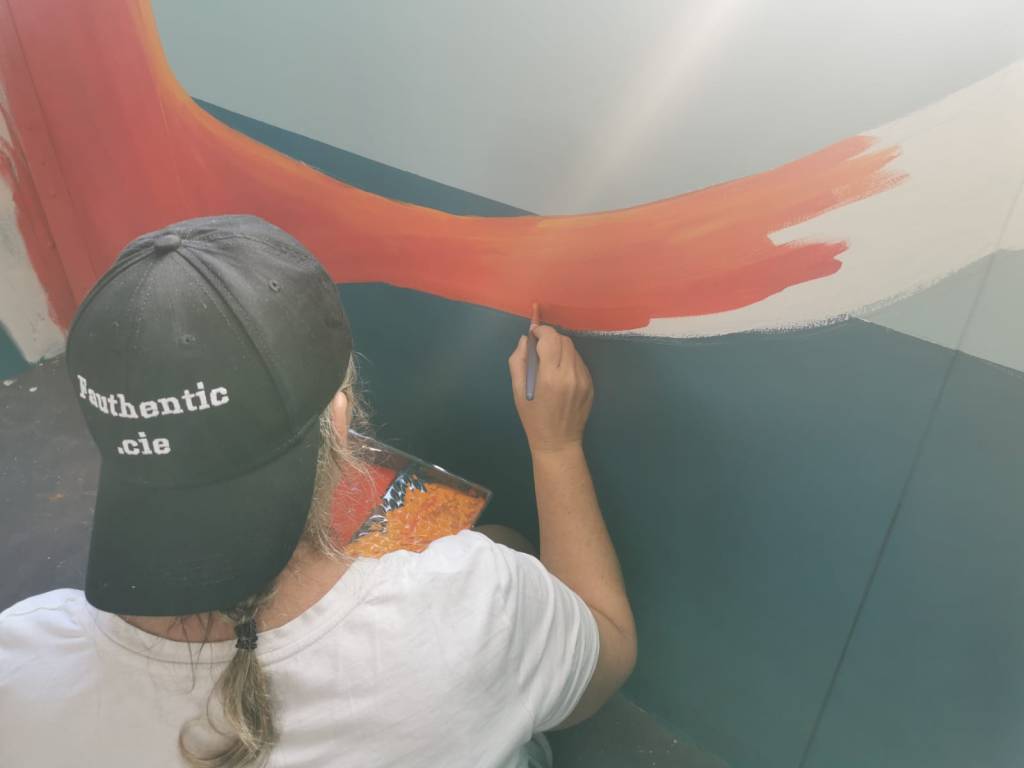 Une murale au camping ychoux&nbsp;landes